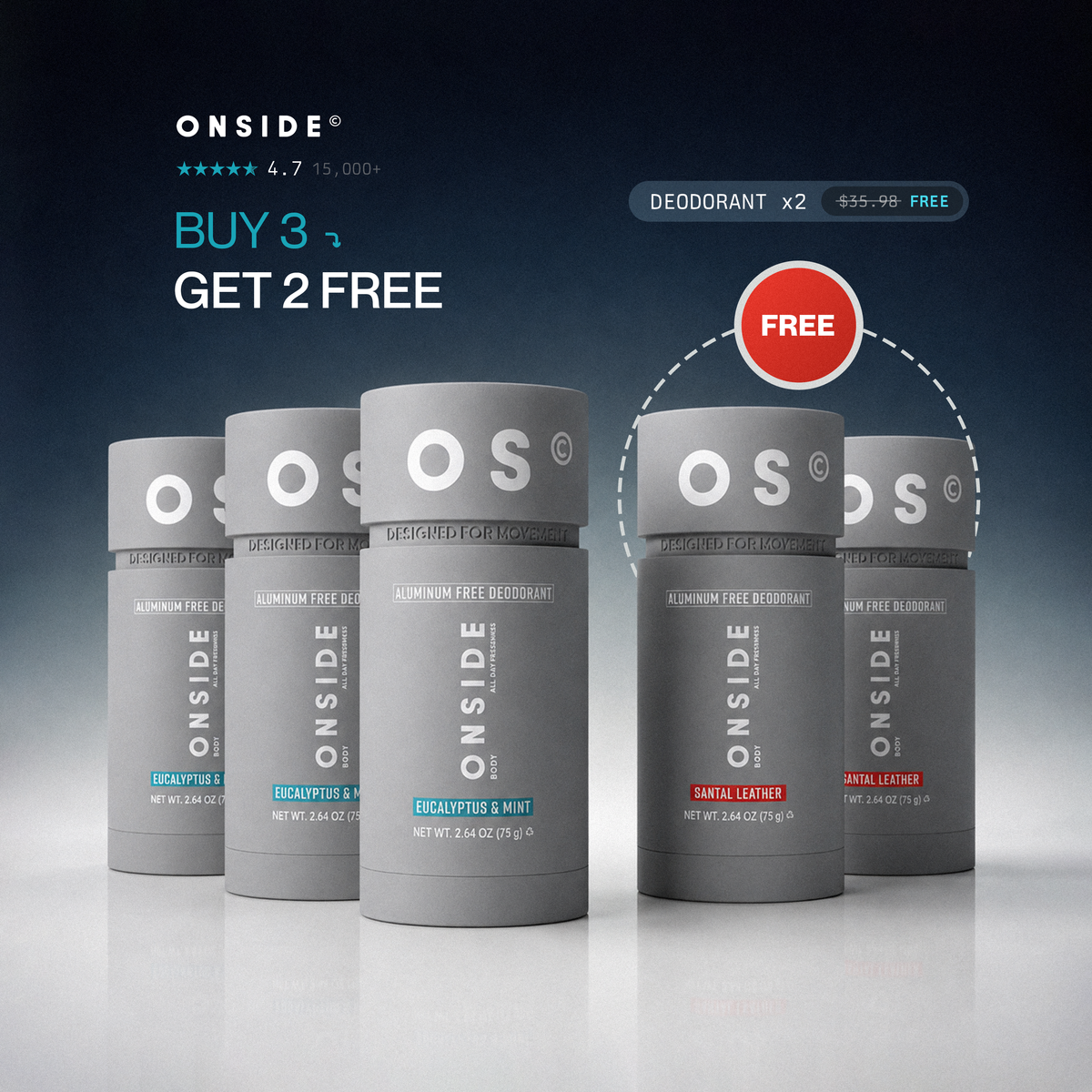 Aluminum‑Free Deodorant