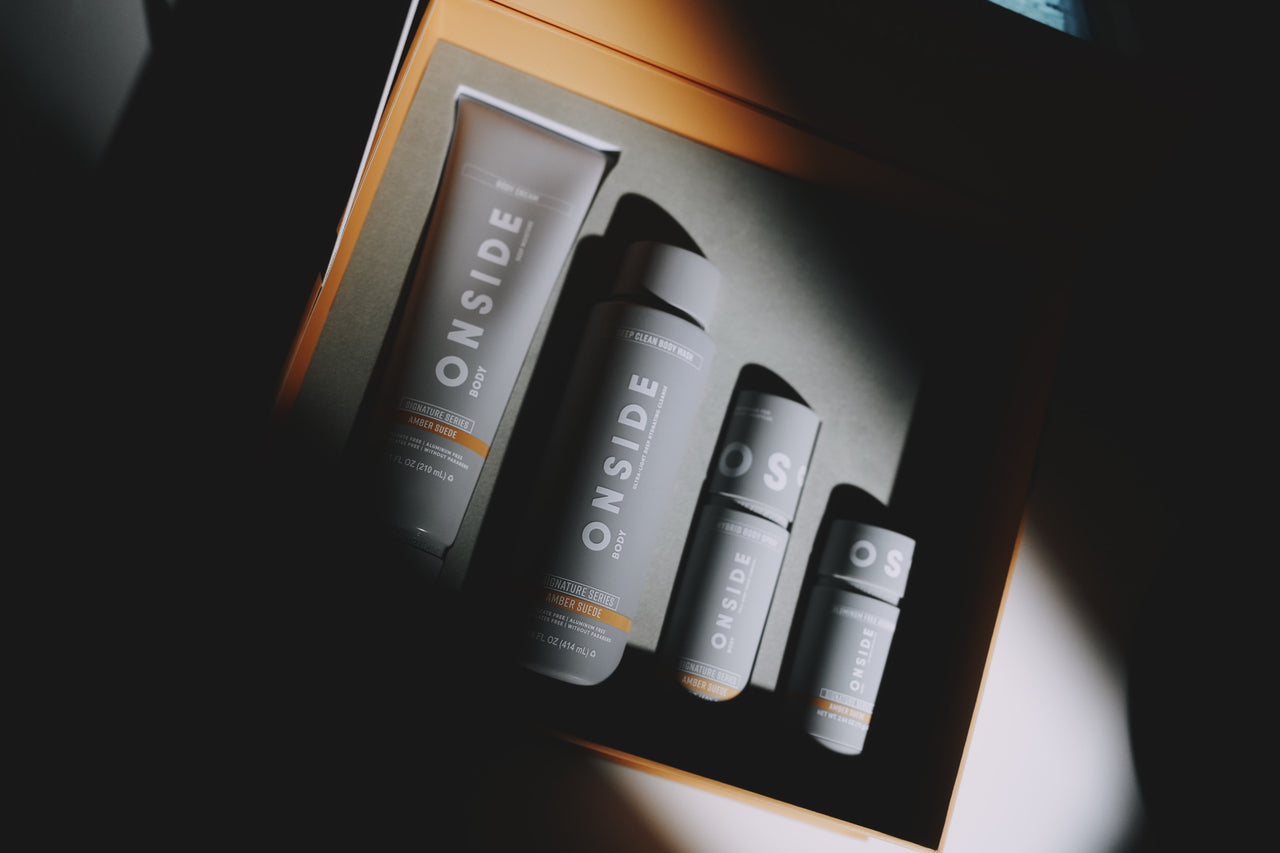 The Amber Suede Signature Series box