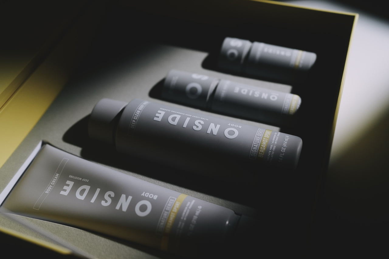 The Bergamot Sport Signature Series box, open, with four products inside