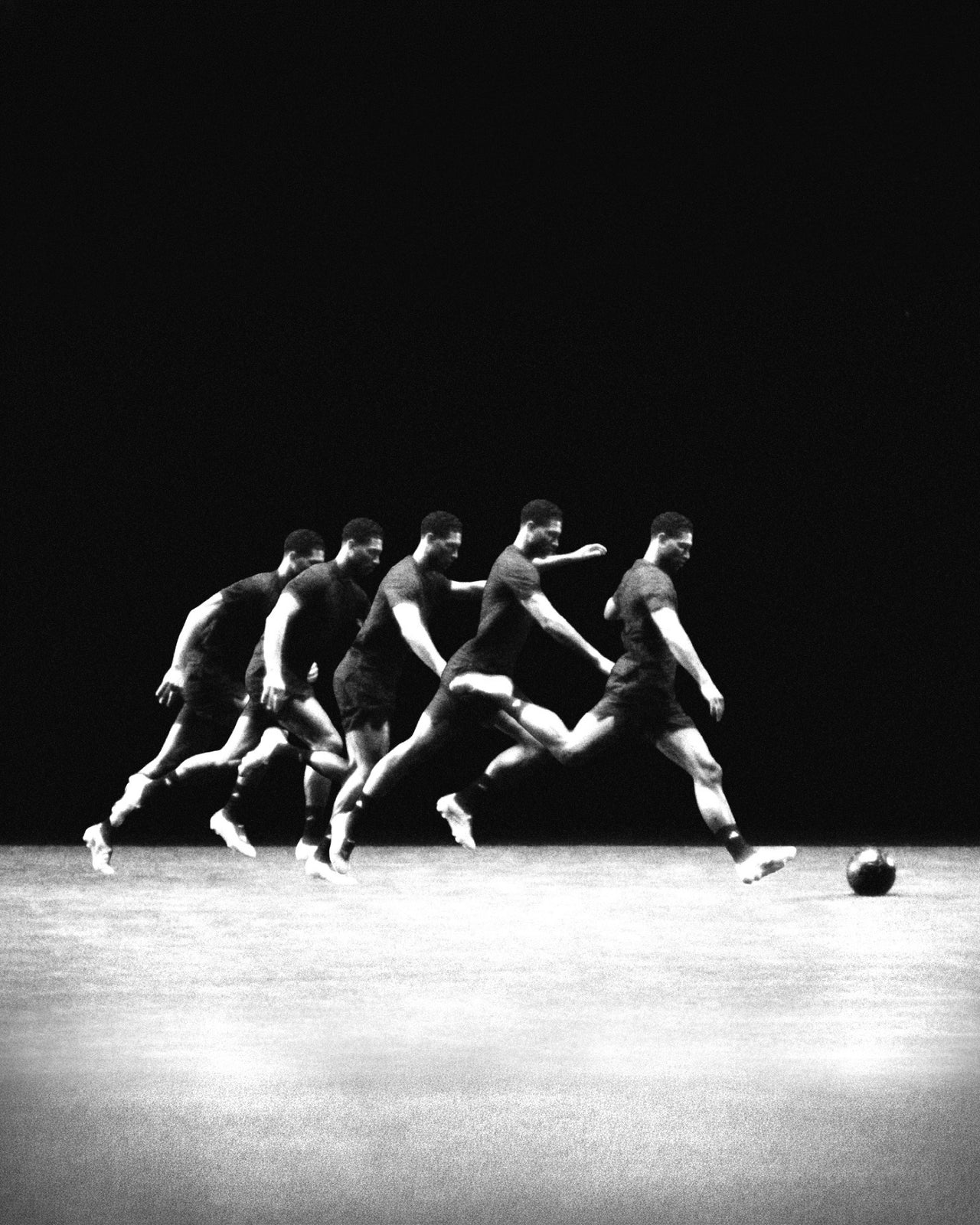 Jude Bellingham striking a ball, shown as a motion sequence