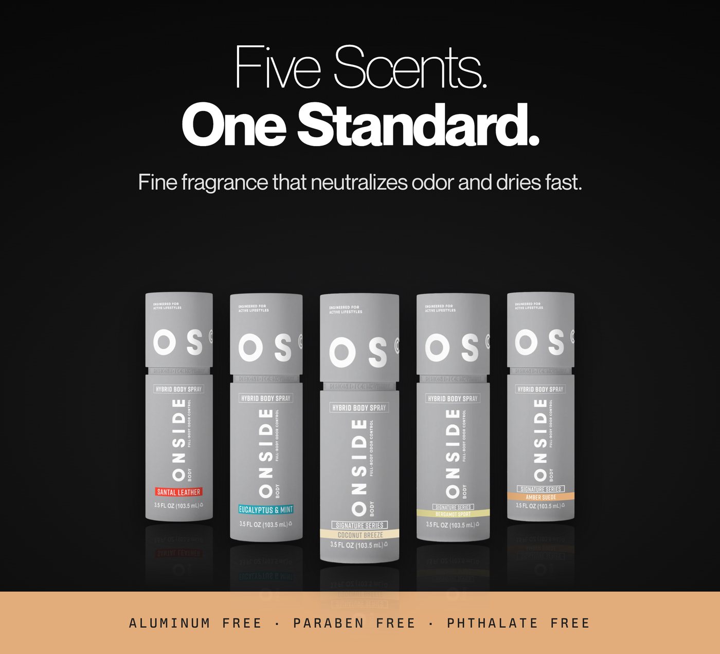 ONSIDE Body Spray, the range