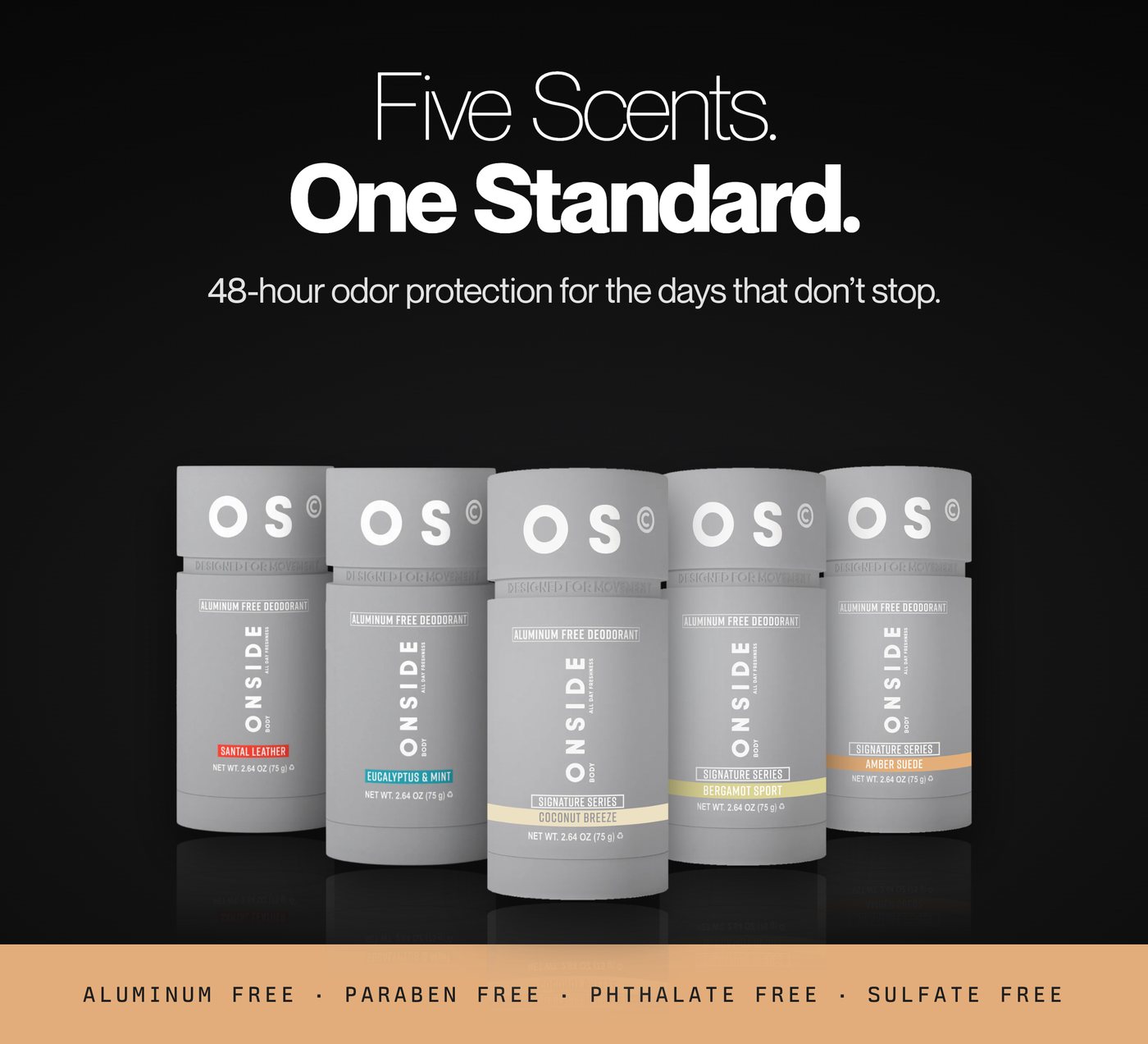 Five scents. One standard.