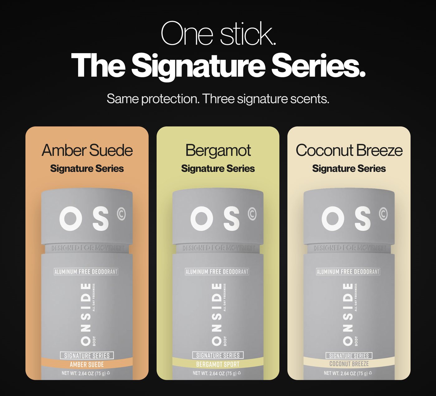 The Signature Series: Amber Suede, Bergamot, Coconut Breeze