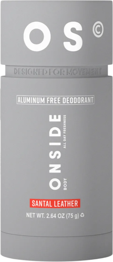 ONSIDE Aluminum-Free Deodorant, Santal Leather